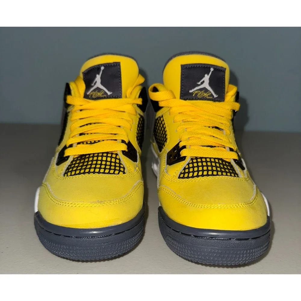 Jordan 4 Size 6Y Lightning‎ Grade School 408452-700 Air Jordan Retro Womens 7.5